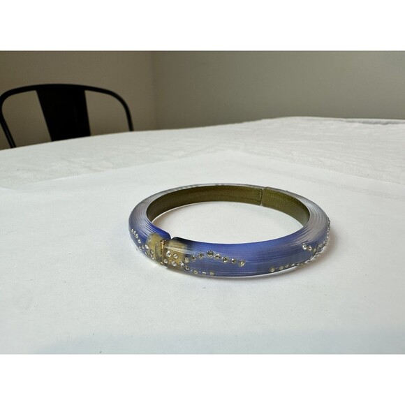 Alexis Bittar Women's Lucite Crystal Bangle Bracelet 1754 - Picture 1 of 5